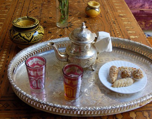 モロッコの灰皿, モロッコの陶器, モロッコのリヤド