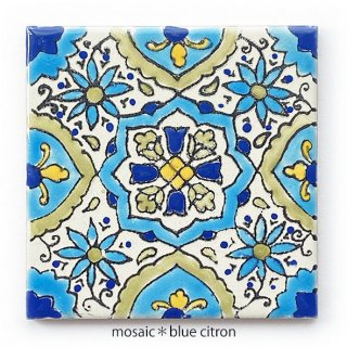 チュニジア雑貨。チュニジアのタイル-mosaic＊blue citron モザイク