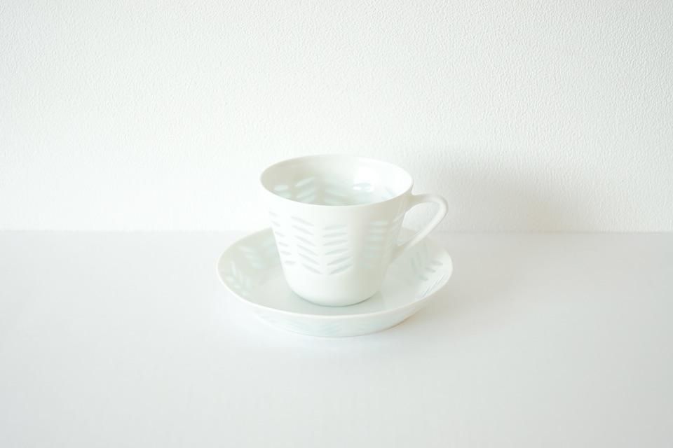 ARABIA - グスタフスべリ❣️jasmin カップ&amp;ソーサー セット Arabia [Kerma] SoupCup&Saucer / アラビア GBモデル [ケルマ