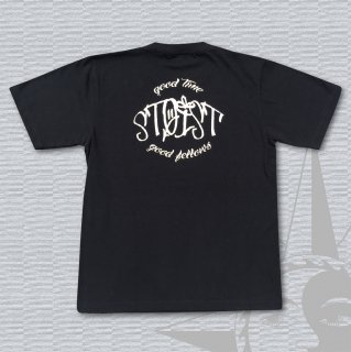 STOIST Tagging T-Shirts Back Print (Black)