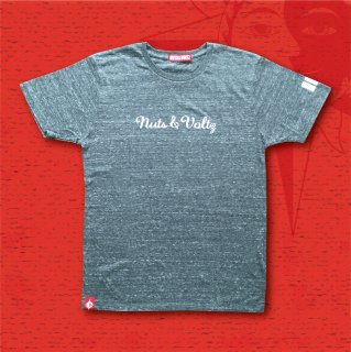 NUTS & VOLTZ LEAF MARK LOGO T-Shirts (Charcoal Gray)
