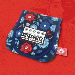 NUTS & VOLTZ REEL CASE (Blue Flower Pattern Cloth )