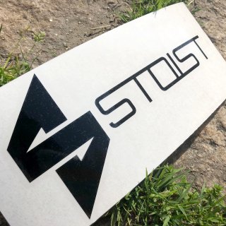 STOIST S-SHARP LOGO CUTTING STICKER (Black)