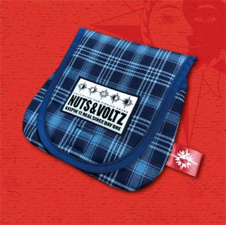 NUTS & VOLTZ REEL CASE (Blue Tartan Check Cloth )