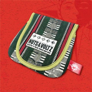 NUTS & VOLTZ REEL CASE (Ethnic Pattern Cloth / Green Edge Tape)