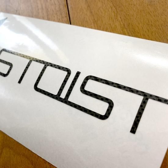 STOIST S-SHARP LOGO CUTTING STICKER (Carbon Black) - 釣りを