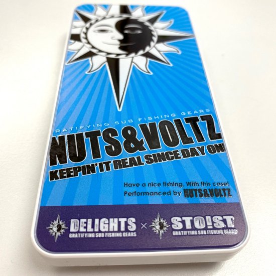 NUTS & VOLTZ LOGO MOBACHOBI MULTI CASE (Blue) - 釣りをもっと楽しむためのサブフィッシングギアブランド  NUTS & VOLTZ（ナッツアンドボルツ）のオンラインショップ