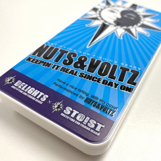 NUTS & VOLTZ LOGO MOBACHOBI MULTI CASE (Blue) - 釣りをもっと楽しむためのサブフィッシングギアブランド  NUTS & VOLTZ（ナッツアンドボルツ）のオンラインショップ