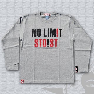 NO LIMIT Long Sleeves T-Shirts (Light Grey)