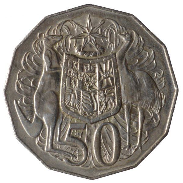 オーストラリア コイン コレクション ５０セント1966年