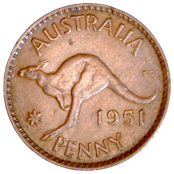 オーストラリア1ペニー硬貨
