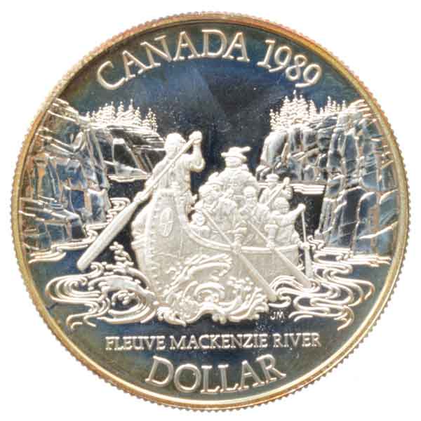 ○カナダ造幣局 カナダコイン プルーフ貨幣 1ドル 1～50セント 1989年