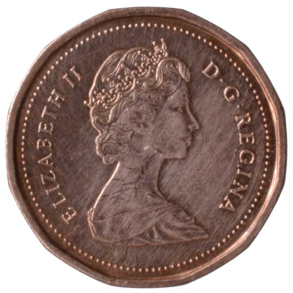 安いそれに目立つ カナダ1セント硬貨