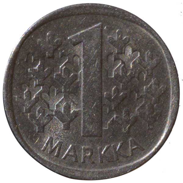 フィンランド Finland 1マルッカ MARKKA - 旧貨幣