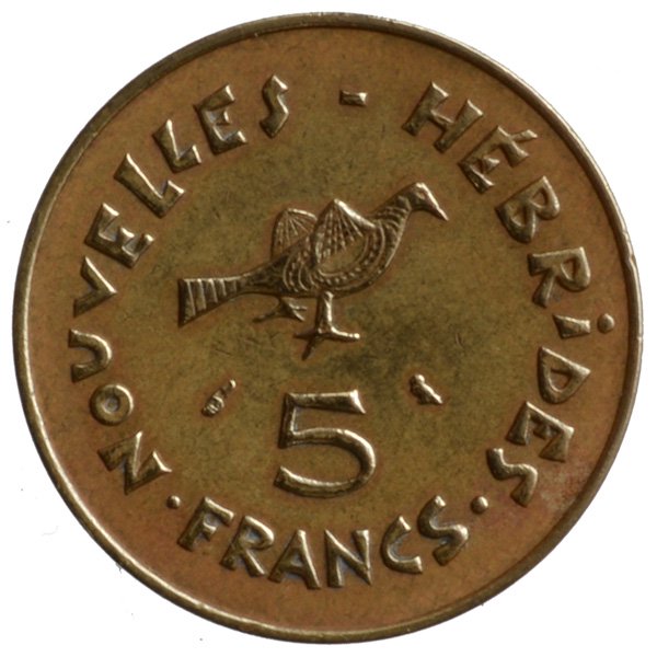 フランス領ポリネシア20フラン硬貨