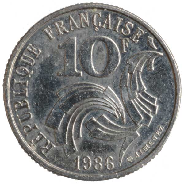 フランス10フラン硬貨