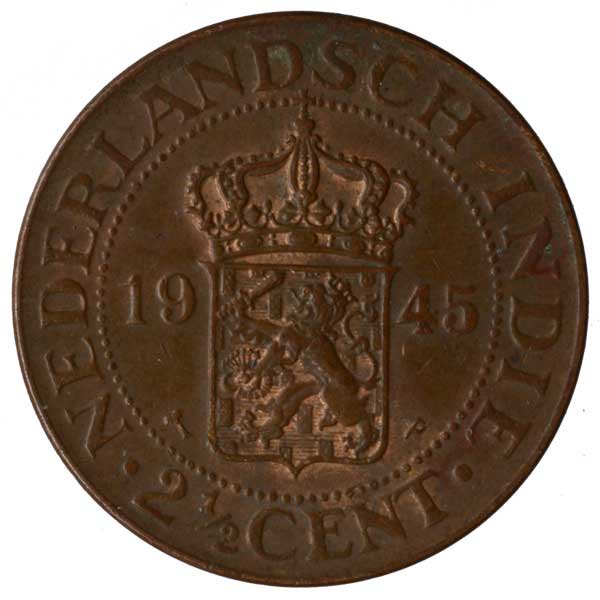 オランダ領東インド2.5セント硬貨