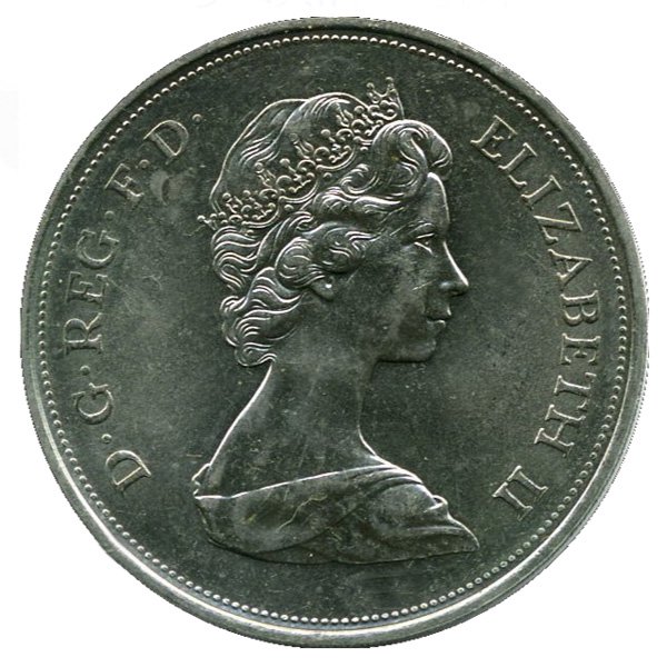 エリザベス二世銀婚式25ニューペンス記念銀貨|コレクターズショップの 