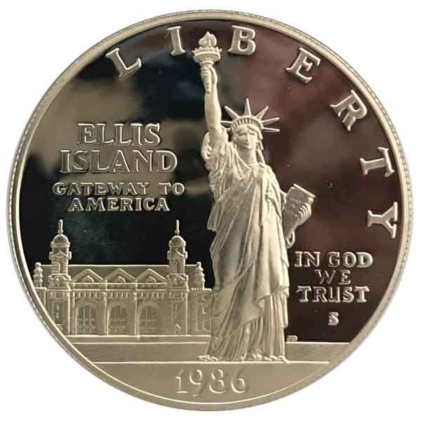 エリス島の自由の女神記念1ドル銀貨|コレクターズショップトモリンズ24