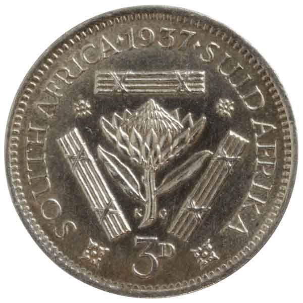 3ペンス銀貨|南アフリカ|コレクターズショップトモリンズ24