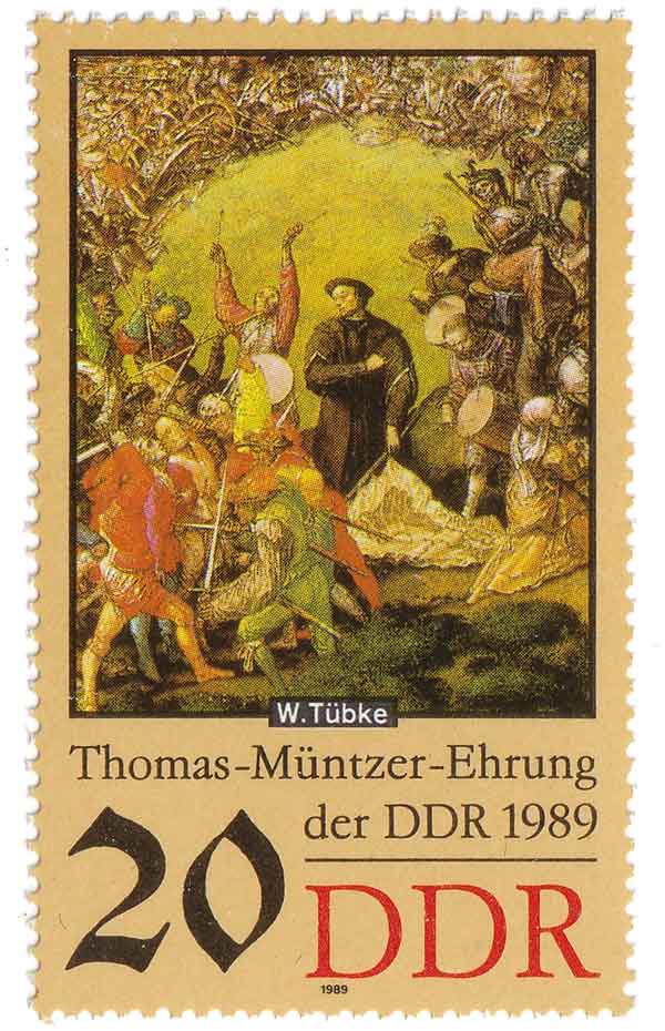 トーマス・ミュンツァーの栄誉記念切手