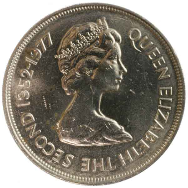 エリザベス女王2世即位25周年記念50ペンス硬貨|フォークランド ...