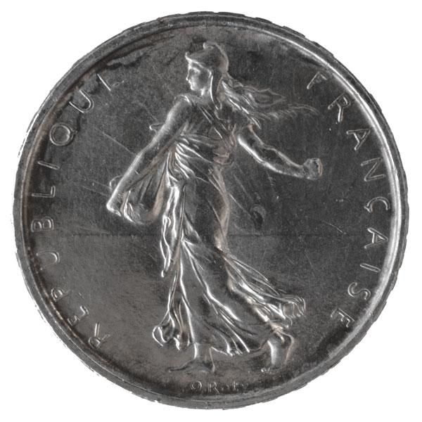 フランス5フラン銀貨|コレクターズショップトモリンズ