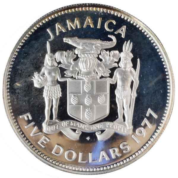 ノーマン・W・マンリー ジャマイカ5ドルプルーフ超大型銀貨 ノーマン・W・マンリー ジャマイカ5ドルプルーフ超大型銀貨 - メルカリ