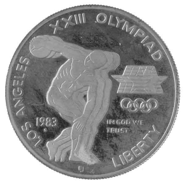 【銀貨 】１ドル 銀貨　1983年、1984年ロサンゼルスオリンピック 記念硬貨 ロサンゼルスオリンピック記念1ドル銀貨|コレクターズショップ