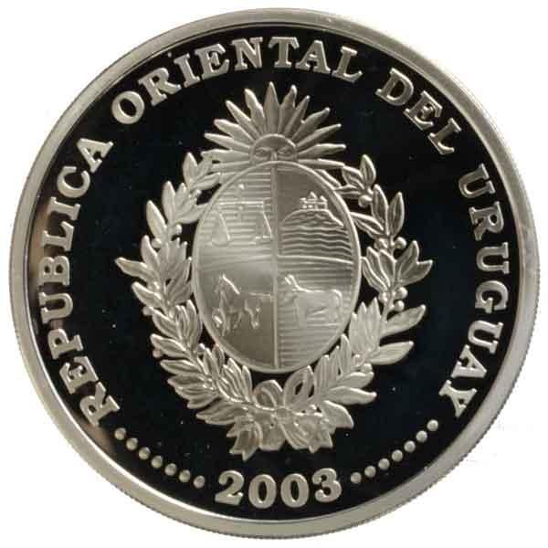 FIFA2006サッカーワールドカップ記念1000ペソ銀貨|ウルグアイ