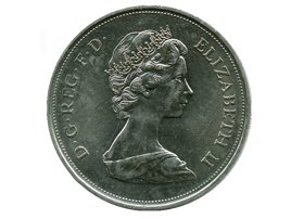 エリザベス二世銀婚式25ニューペンス記念銀貨|コレクターズショップの ...