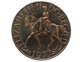 エリザベス女王2世25周年記念25ニューペンス硬貨|コレクターズショップ 