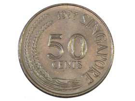 50セント硬貨|シンガポール|コレクターズショップのトモリンズ24