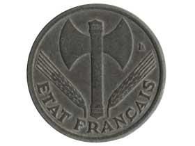 ヴィシーフランス国家1フラン硬貨(重いタイプ)|フランス