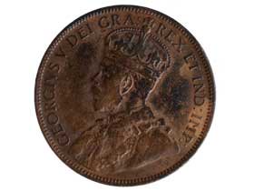 ジョージ5世1セント硬貨|カナダ|コレクターズショップトモリンズ24