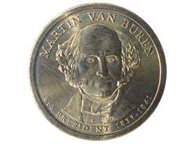 第8代アメリカ大統領マーティン・ヴァンビューレン記念1ドル硬貨 