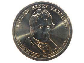 第9代アメリカ大統領ウィリアムヘンリー・ハリソン記念1ドル硬貨 