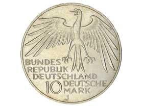 1972年ミュンヘンオリンピック記念10マルク銀貨|ドイツ