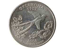 アメリカ合衆国50州シリーズ・オクラホマ州25セント硬貨|コレクターズ 