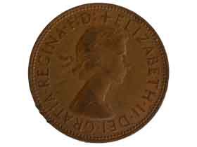 エリザベス2世1ペニー硬貨|イギリス|コレクターズショップの 