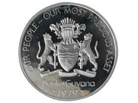 ガイアナ独立10周年記念10ドル銀貨|ガイアナ|コレクターズショップ 