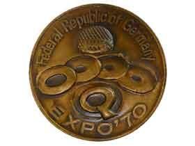 日本万国博覧会記念メダルドイツ館|日本|コレクターズショップトモリンズ24