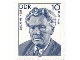 エーリッヒ・ワイナート10ペニヒ記念切手|東ドイツ|コレクターズ 