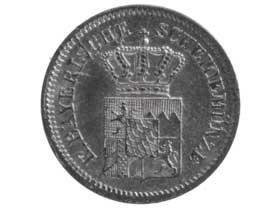 バイエルン王国1クロイツァー銀貨