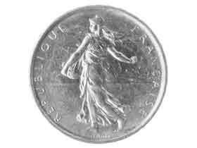 1868年　フランス　5フラン銀貨 フランス 1868BB ナポレオン3世 5フラン 銀貨 NGC AU DETAILS