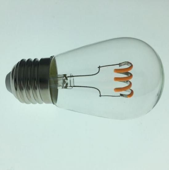 LEDアンティーク電球 ピンク 0.8W AC100V 調光可能 S14型 - LED