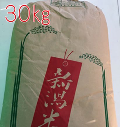 定期販売 新米 新潟県産 新之助 包材込み30ｋｇ はぴはぴ様専用 - 食品