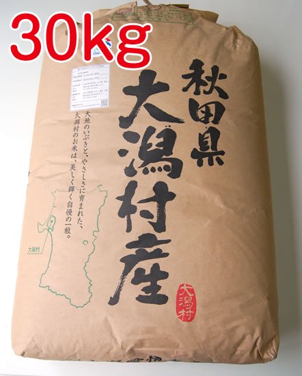 5年産秋田大潟村あきたこまち 1等(特別栽培米) 30kg - お米の国
