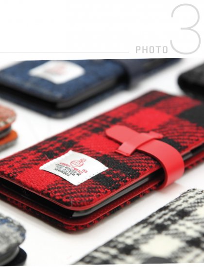 ＜SLG Design（エスエルジーデザイン）＞iPhone 8 iPhone 7 iPhone SE 第2.3世代 手帳型 Harris Tweed  Diary（ハリスツイードダイアリー） 高級感あるハリスツイードと天然牛革とのコンビ （送料無料） SD8117i7 SD8118i7