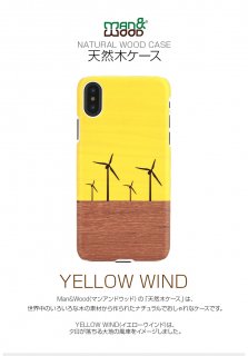 Man&Woodʥޥ󥢥ɥåɡˡiPhone X/XS 5.8 Yellow Wind ŷڤȤäʥʥåɤμ륱